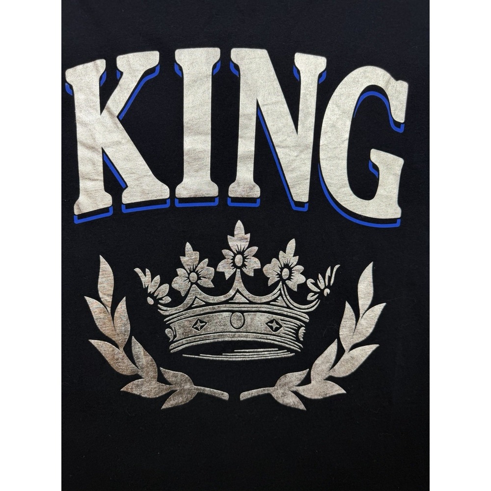 NWT The Children's Place Adult‎ Gold Graphic KING Tee Shirt XL Black Birthday